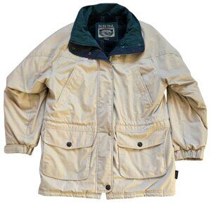 Vintage Pacific Trail Jacket Mens Large Beige Hooded Coat Outdoor 90s Winter